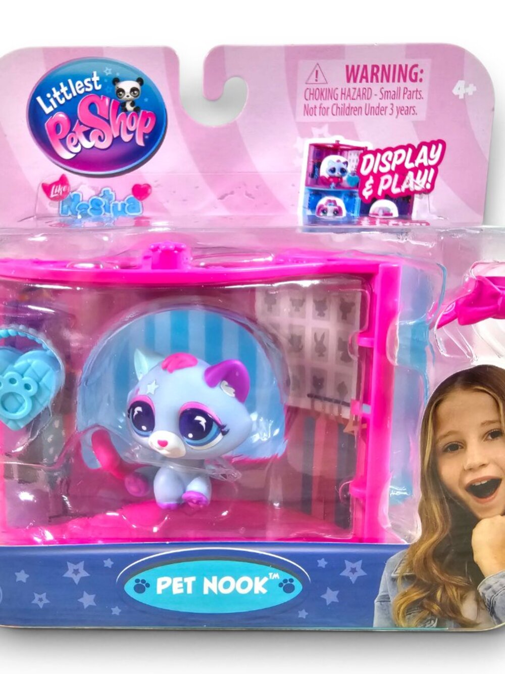 Hasbro Littlest Pet Shop Like Nastya LN #12 Bon Bon Kitten Cat Pet Nook NEW 2026